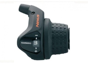 Шифтеры SHIMANO Nexus, 3S41E, 3ск, с bell crank 6, оплетк, 1800мм черн, коротк. ручк.