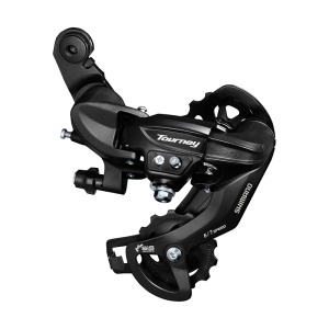 Переключатель задний SHIMANO Tourney TY300 6/7ск., крепление на петух, б/уп.