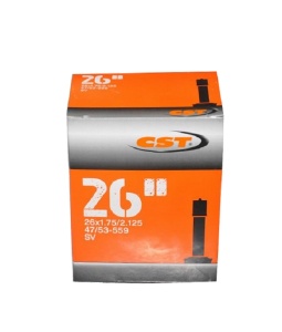 Камера CST 26x1.75/2.125, авто ниппель, вес 200 грамм.