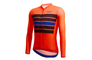 Джерси с длинным рукавом Santini Sleek Bengal LS Cycling Jersey
