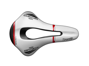 Седло Selle San Marco SHORTFIT Open-Fit racing wide white 250 x 144 mm