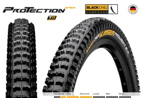 Покрышка CONTINENTAL 27.5x2.4" Der Kaiser Projekt ProTection Apex foldable 3/180Tpi 1000гр.