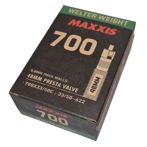 Камера Maxxis Welter Weight 700X33/50C (33/50-622) 0.8 мм вело нип. 48 мм