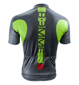 Майка кор.рукав BIEMME Poison серый/зеленый 2019