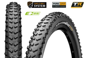 Покрышка CONTINENTAL 27.5x2.6"Mountain King ShieldWall foldable 3/180Tpi 940гр.