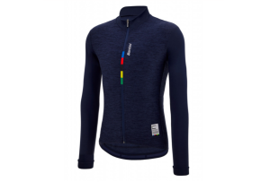 Джерси с длинным рукавом Santini UCI Official - Pure LS Fleece Jersey