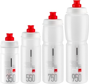 Фляга Elite JET CLEAR LOGO RED, 550мл