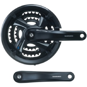 Шатуны SHIMANO FC-TX801,TOURNEY TX,FOR REAR 7/8-SPEED, 170MM, 48X38X28TW/CG, CHAIN CASE COM