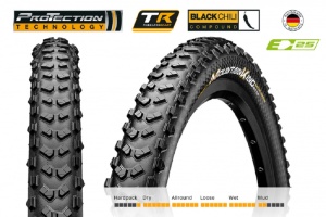 Покрышка CONTINENTAL 27.5x2.6" Mountain King ProTection foldable 3/180Tpi 810гр.