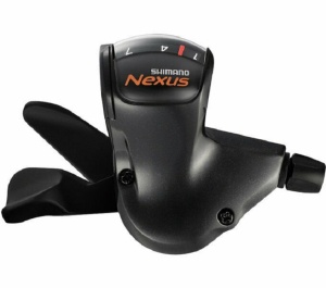 Шифтеры SHIMANO Nexus, 7S50, 7ск, цв. Черн., оплетк. 2100мм, трос 2280мм, для CJ-NX10
