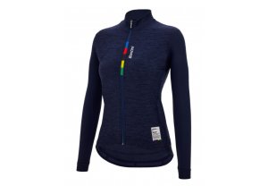 Джерси с длинным рукавом Santini UCI Official - Pure Women's LS Fleece Jersey