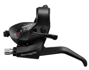 Шифтер с тормозной ручкой SHIMANO Tourney, TX800, 3ск, тр. 1800мм, цв. черн.