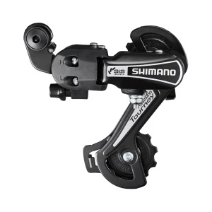Переключатель задний SHIMANO Tourney, TY21-B, GS, 6ск. крепление на болт, цв. черн., без уп.