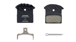 Тормозные колодки SHIMANO для диск т., J03A, пласт, с радиатором, пара, с пружин, с шплинтом