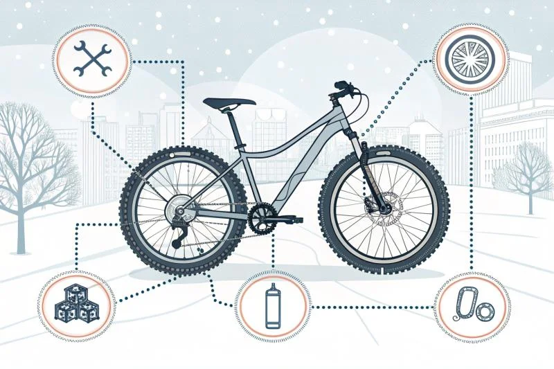 Как подготовить велосипед к зиме: полная инструкция от шин до тормозов