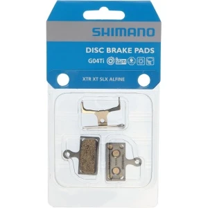 Тормозные колодки SHIMANO для диск т., G04Ti, металл., c шплинтом, (1пара)