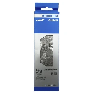 Цепь SHIMANO E6070, для 9ск сзади/1ск. спереди, 118 зв., для электровел-в, с ампульн. пином (1шт.)
