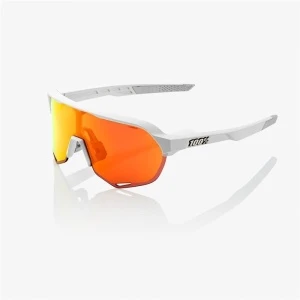 Очки спортивные 100% S2 Soft Tact Off White / HIPER Red Multilayer Mirror Lens
