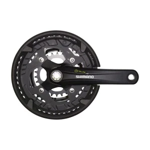Система SHIMANO Alivio T4010, для 3x9ск, 175мм, Octalink, 48/36/26T без каретк., цв.черный, с защ