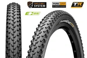Покрышка CONTINENTAL 27.5x2.6"Cross King ShieldWall foldable 3/180Tpi 940гр. Покрышка CONTINENTAL 27.5x2.6"Cross King ShieldWall foldable 3/180Tpi 940гр.