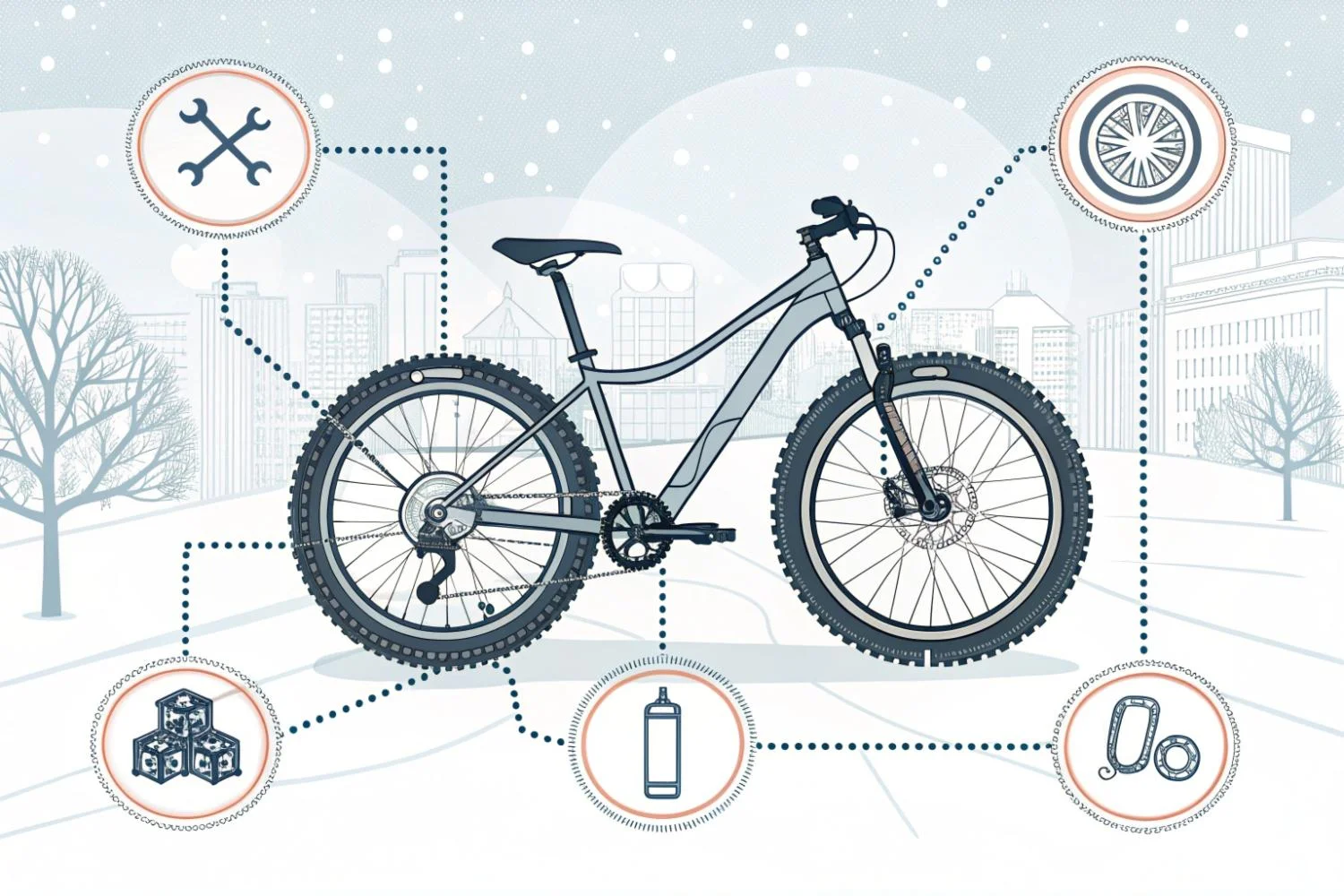 Как подготовить велосипед к зиме: полная инструкция от шин до тормозов