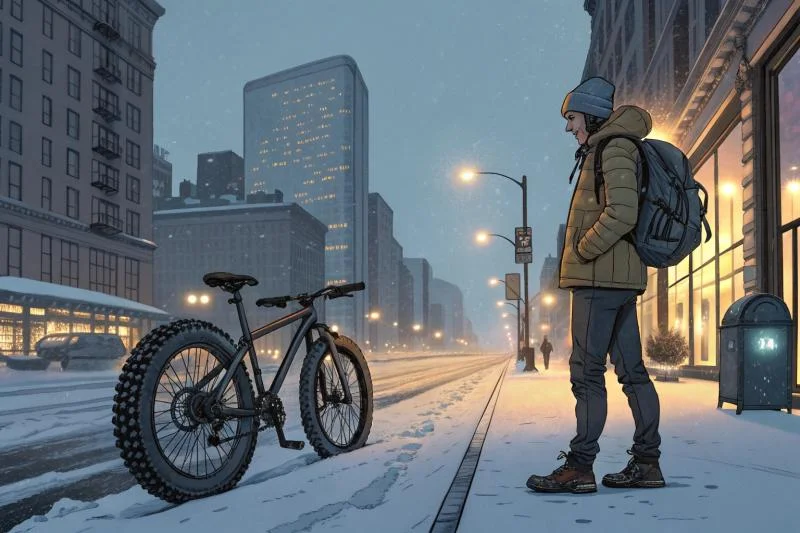 Зимой в городе: шипы, слои одежды и свет - безопасный комьютинг