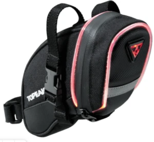 Велосумка TOPEAK AERO WEDGE iGLOW STRAP MOUNT MEDIUM сумка  со светящейся окантовкой 0.5W