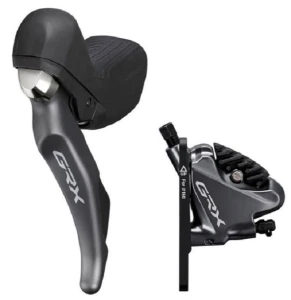 Тормоз SHIMANO GRX ST-RX810-LA/BR-RX810, левый, под диск, с кулером для 160мм