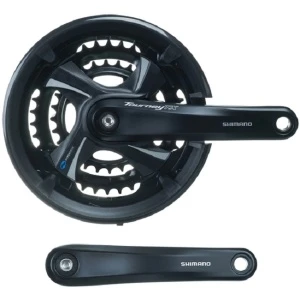 Шатуны SHIMANO FC-TX801,TOURNEY TX,FOR REAR 7/8-SPEED, 175MM, 48X38X28TW/CG, CHAIN CASE COM