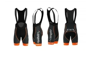 Велотрусы с лямками BIEMME Velomarket Team оранж.