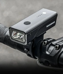 Фонарь передний ROCKBROS 260 люмен, PA + ASA корпус, 3 уровня света