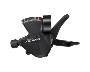 Шифтеры SHIMANO Alivio, M3100-L, левый, 3ск, на хомут, c индикатором, тр. 1800мм