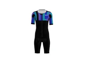 Трисьют с коротким рукавом Santini Aahonoui Viper Ironman SS Trisuit синий