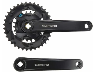 Система SHIMANO Altus, M315-2, 175мм, 36/22T, кв, без. защ, цв. черн, для 7/8ск.