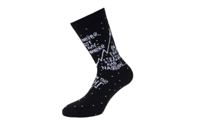 Носки Cinelli Socks Chas 4Cinelli Right Foot (XS/S, Черный)