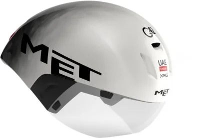 Велошлем Met Codatronca UAE Team Emirates Edition (2025) (M, Белый-серебряный)