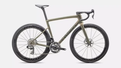 Велосипед Specialized S-Works Tarmac SL8 SRAM RED AXS (2025) (Gloss Cypress Metallic/Magenta to Gold Pearl/Satin Black Metallic 61)