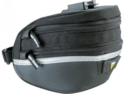 Велосумка TOPEAK WEDGE PACK II, W/FIXER F25, W/RAIN COVER, MEDIUM (Черный)