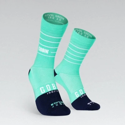 Носки Gobik IRO 2.0 LEVEL GREEN (S/M, Бирюзовый)