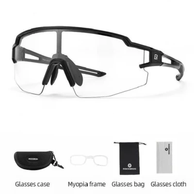 Очки ROCKBROS Фотохром, линзы с поляризацией (Черный)