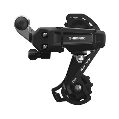 Переключатель задний SHIMANO Tourney TY200 6/7ск., крепление на ось (под гайку), б/уп. (Черный)
