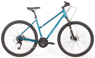 Велосипед ATOM SYMBIOTIC CROSS LADY (2024) (Голубой XS)