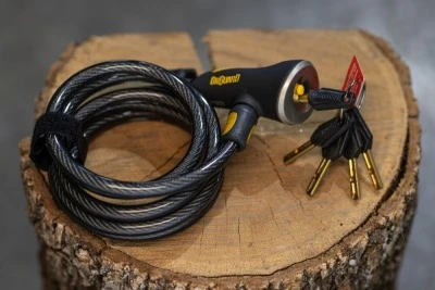 Велозамок тросовый OnGuard Doberman (Черный, 185см x 10мм)